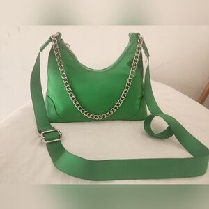 Emerald Green Crossbody Purse Wild Fable With Silver Chain